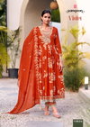 Violet By Rangoon Cotton Camric Khatli Handwork Mirror Online Anarkali Suits Wholesale
